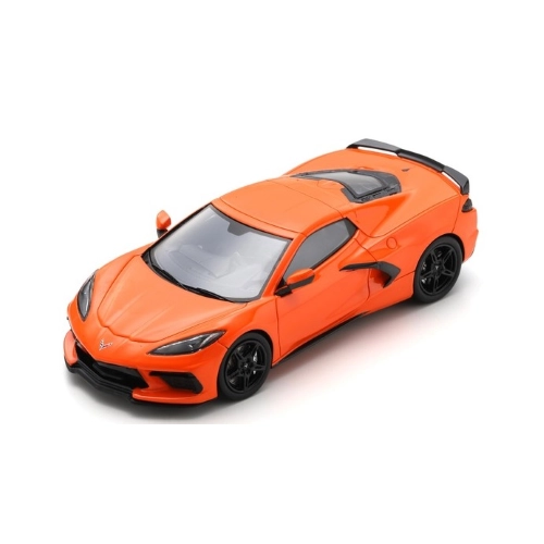 CHEVROLET CORVETTE C8 2019 ORANGE 1:43 Spark Model Auto Stradali Modellino