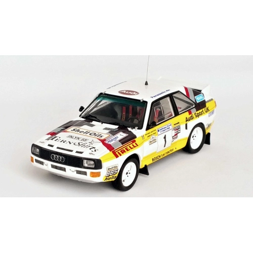 AUDI SPORT QUATTRO N.1 CIRCUIT OF IRELAND 1985 MOUTON-PONS 1:43 Trofeu Auto Competizione Modellino
