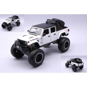 JEEP GLADIATOR RUBICON 2021 WHITE 1:24 MotorMax Auto Stradali Modellino