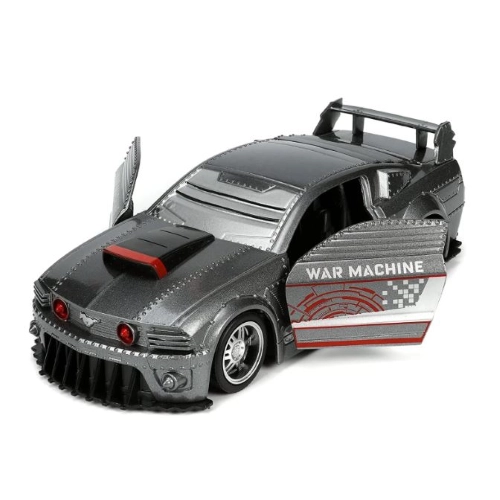AVENGERS WAR MACHINE & 2006 FORD MUSTANG GT SILVER 1:32 Jada Toys Movie Modellino