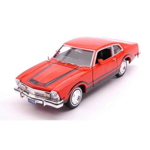 FORD MAVERICK GRABBER 1974 ORANGE/BLACK 1:24 MotorMax Auto Stradali Modellino