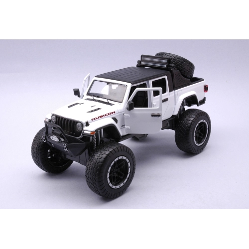 JEEP GLADIATOR RUBICON 2021 WHITE 1:24 MotorMax Auto Stradali Modellino