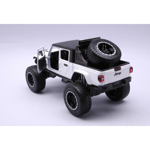 JEEP GLADIATOR RUBICON 2021 WHITE 1:24 MotorMax Auto Stradali Modellino