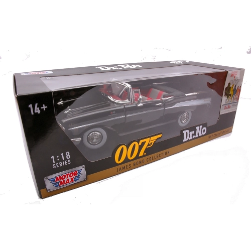 CHEVROLET BEL AIR SPIDER 1955 Dr.NO JAMES BOND LICENZA DI UCCIDERE 1:18 MotorMax Movie Modellino