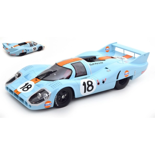 PORSCHE 917 LH 4.9L TEAM JOHN WYER N.18 LE MANS 1971 RODRIGUEZ-OLIVER 1:12 CMR Classic Model Replicars Auto Competizione Modellino