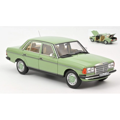 MERCEDES 200 1982 LIGHT GREEN 1:18 Norev Auto Stradali Modellino