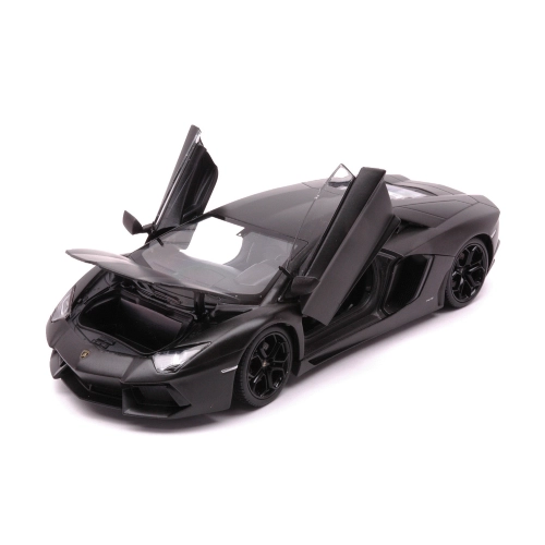 LAMBORGHINI AVENTADOR LP 700-4 2011 MATT BLACK 1:24 Welly Auto Stradali Modellino