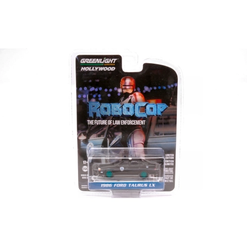 FORD TAURUS LX 1986 DETROIT METRO WEST POLICE ROBOCOP GREEN WHEELS 1:64 Greenlight Movie Modellino