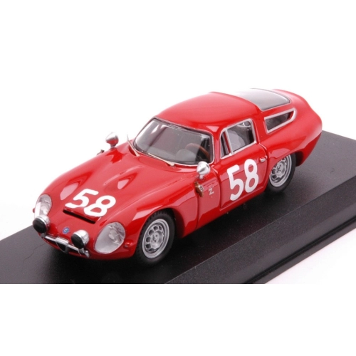ALFA ROMEO TZ 1 N.58 TARGA FLORIO 1964 BUSSINELLO-TODARO 1:43 Best Model Auto Competizione Modellino