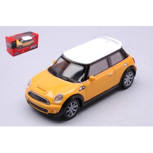 MINI COOPER S 2012 YELLOW CON WHITE ROOF 1:43 Welly Auto Stradali Modellino