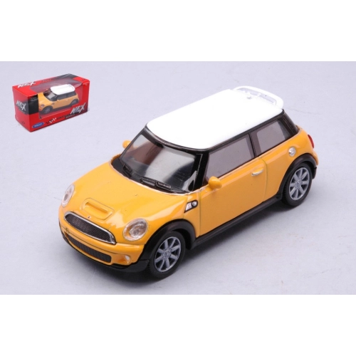 MINI COOPER S 2012 YELLOW CON WHITE ROOF 1:43 Welly Auto Stradali Modellino