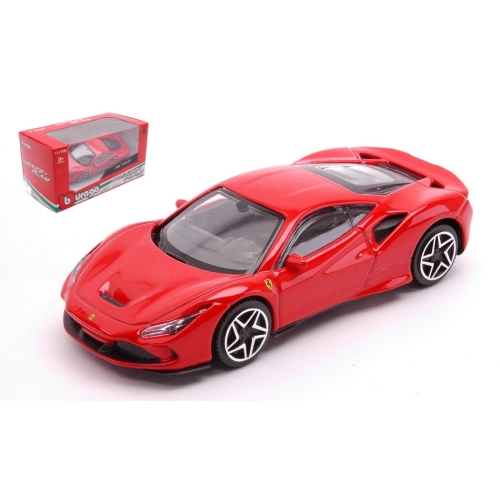 FERRARI F8 TRIBUTO 2019 RED 1:43 Burago Auto Stradali Modellino