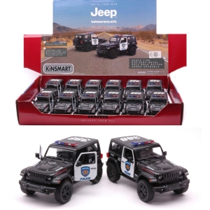 JEEP WRANGLER 2018 POLICE cm 12 (1 Model) 1:34 Kinsmart Modellismo Giocattolo Modellino