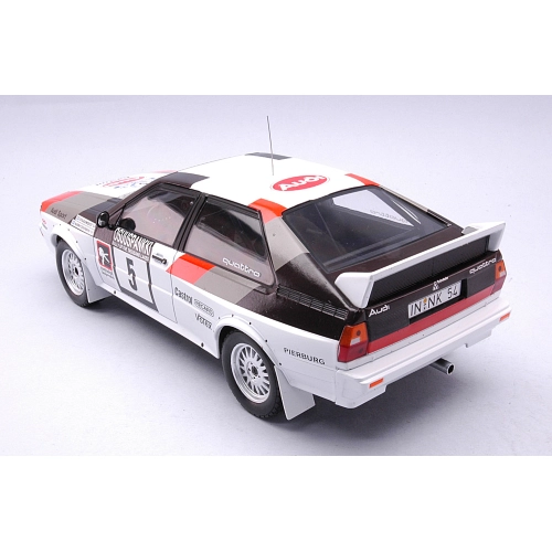 AUDI QUATTRO N.5 1000 LAKES RALLY 1982 BLOMQVIST/CEDERBERG 1:18 Ixo Model Auto Rally Modellino