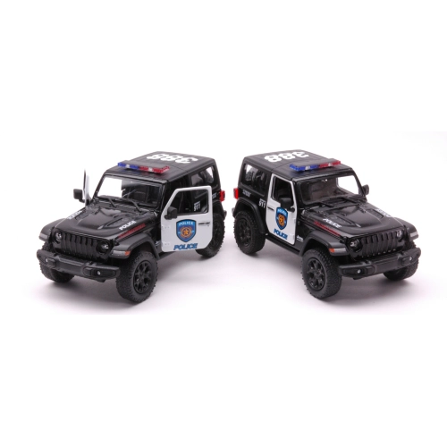 JEEP WRANGLER 2018 POLICE cm 12 (1 Model) 1:34 Kinsmart Modellismo Giocattolo Modellino