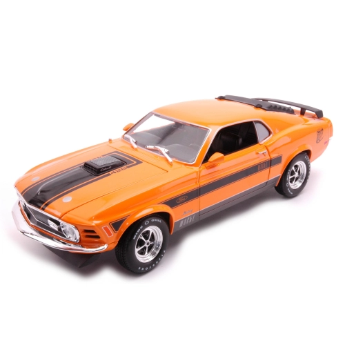 FORD MUSTANG MACH 1 1970 ORANGE 1:18 Maisto Auto Stradali Modellino