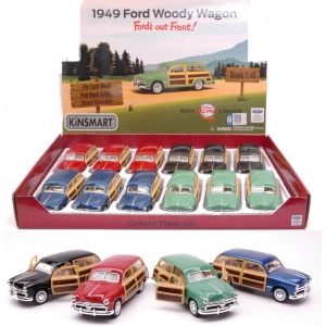 FORD WOODY WAGON 1949 cm 12 (1 Modellino a Scelta) 1:40 Kinsmart Modellismo Giocattolo Modellino