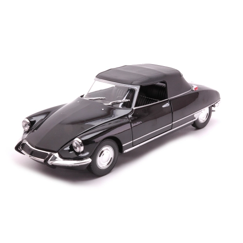 CITROEN DS 19 1956 SOFT TOP BLACK 1:24 Welly Auto Stradali Modellino