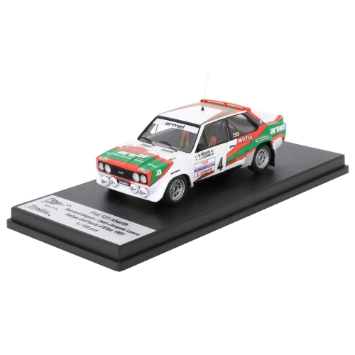FIAT 131 ABARTH N.4 RALLY ISOLA D'ELBA 1981 BEGUIN/LENNE 1:43 Trofeu Auto Rally Modellino