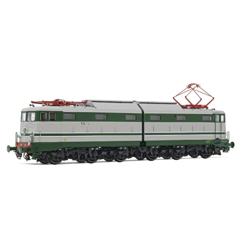 FS ELECTRIC LOCOMOTIVE E 646 2nd SERIES GREEN GREY ALUM. EPOCA IV 1:87 Rivarossi Treni Modellino