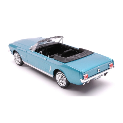 FORD MUSTANG CONVERTIBLE 1964 METALLIC TURQUOISE 1:24 Whitebox Auto Stradali Modellino
