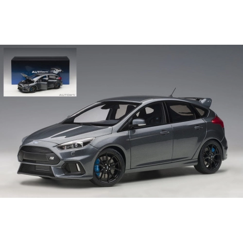 FORD FOCUS RS 2016 GREY 1:18 AutoArt Auto Stradali Modellino
