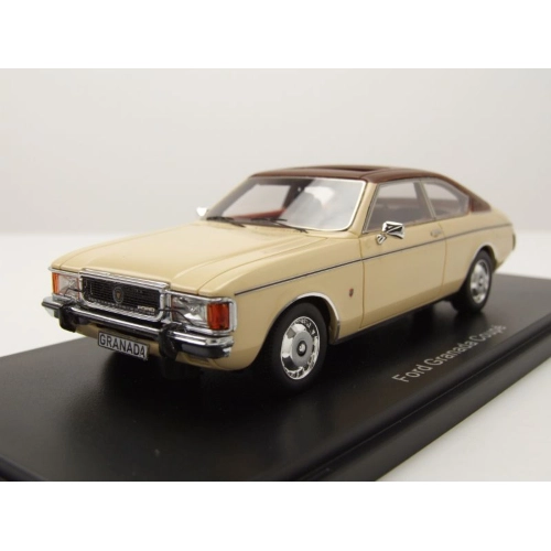 FORD GRANADA MKI COUPE 1972 BEIGE/BROWN 1:43 Neo Scale Models Auto Stradali Modellino