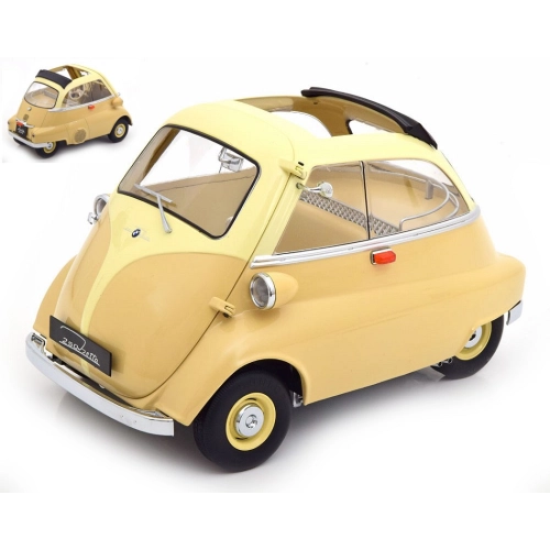 BMW 250 ISETTA 1959 CREME/YELLOW 1:12 KK Scale Auto Stradali Modellino