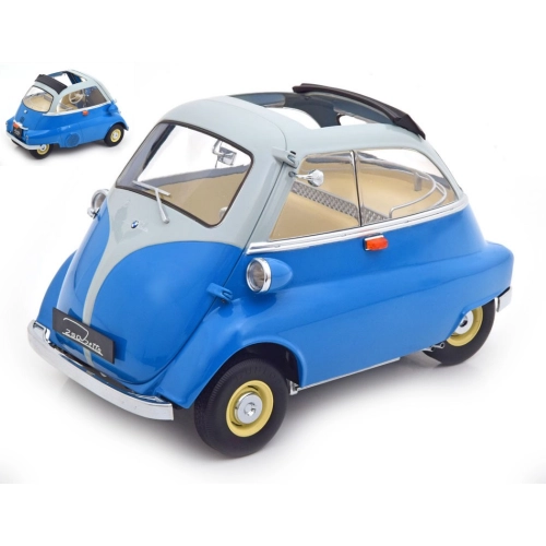 BMW 250 ISETTA 1959 BLUE/LIGHT BLUE 1:12 KK Scale Auto Stradali Modellino