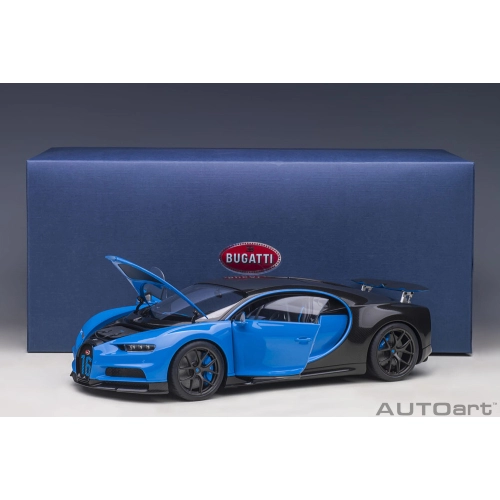 BUGATTI CHIRON SPORT 2019 BLUE/CARBON 1:18 AutoArt Auto Stradali Modellino