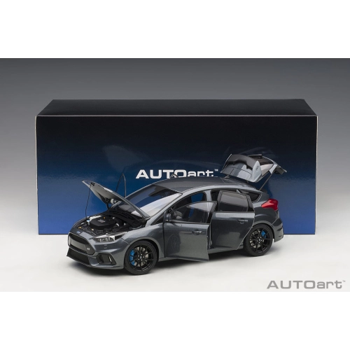 FORD FOCUS RS 2016 GREY 1:18 AutoArt Auto Stradali Modellino