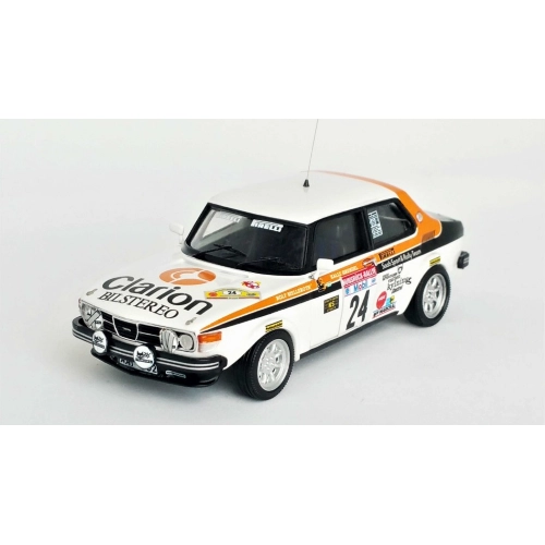 SAAB 99 N.24 HUNSRUCK RALLY 1981 GRUNDEL/MELLEROTH 1:43 Trofeu Auto Rally Modellino