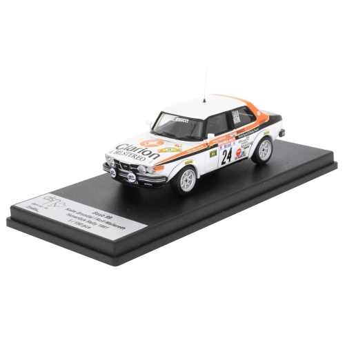 SAAB 99 N.24 HUNSRUCK RALLY 1981 GRUNDEL/MELLEROTH 1:43 Trofeu Auto Rally Modellino