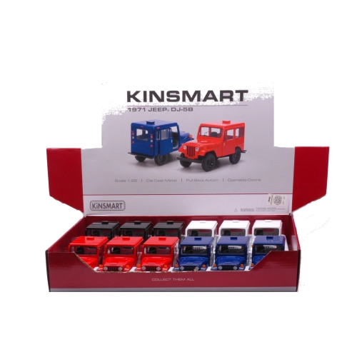 JEEP DJ-5B (1 Modellino a Scelta) cm 12 Kinsmart Modellismo Giocattolo Modellino