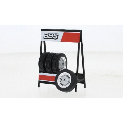 SET 4 WHEELS BBS SILVER 1:18 Ixo Model Art.Vari Modellino