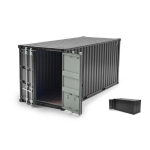 CONTAINER 20 PIEDI (19 x 7 x h8) BLACK MODELLINO IN SCALA 1:32 Holland Oto Mezzi Industriali Modellino