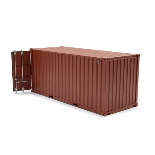 CONTAINER 20 PIEDI (19 x 7 x h8) TERRACOTTA MODELLINO IN SCALA 1:32 Holland Oto Mezzi Industriali Modellino