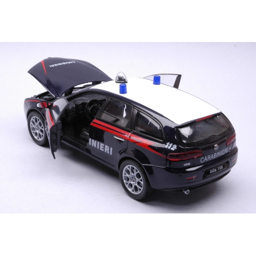 ALFA ROMEO 159 SPORTWAGON 2005 CARABINIERI 1:24 Welly Forze dell'Ordine Modellino