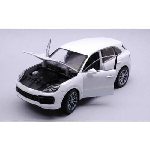 PORSCHE CAYENNE TURBO 2019 WHITE 1:24 Welly Auto Stradali Modellino