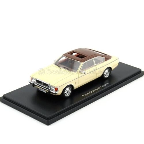 FORD GRANADA MKI COUPE 1972 BEIGE/BROWN 1:43 Neo Scale Models Auto Stradali Modellino