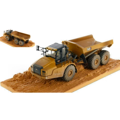 CAT 745 ARTICULATED TRUCK CASSONE RIBALTABILE "WEATHERED SERIES" 1:50 Diecast Master Mezzi Industriali Modellino