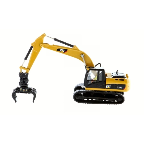 CAT 320D L HYDRAULIC EXCAVATOR W/MULTIPLE WORK TOOLS 1:87 Diecast Master Mezzi Industriali Modellino