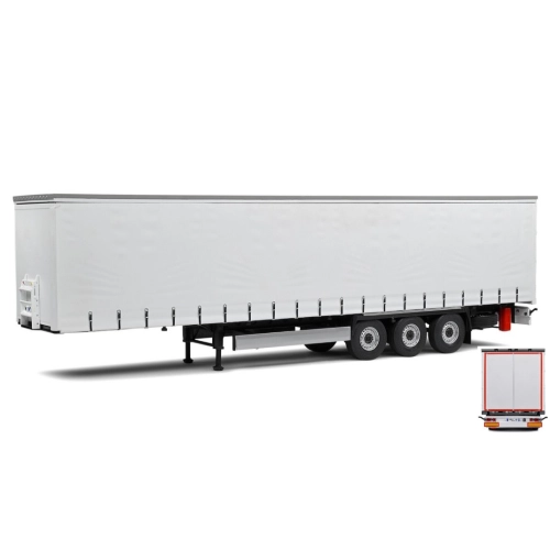 RIMORCHIO MULTI TRUCK REMORQUE BACHÉE 2021 GREY 1:24 Solido Camion Modellino