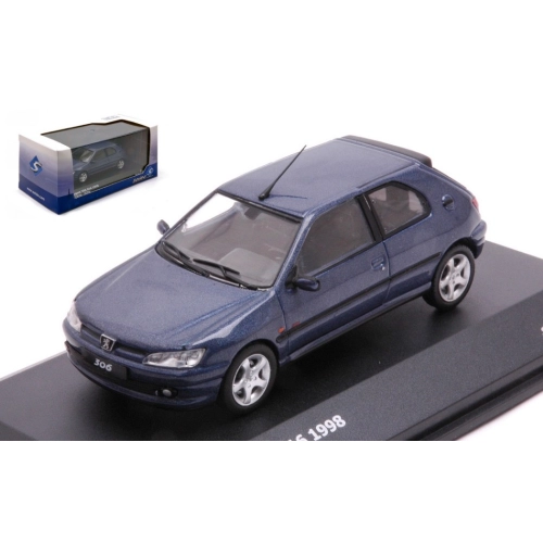 PEUGEOT 306 S16 1994 BLUE METALLIC 1:43 Solido Auto Stradali Modellino