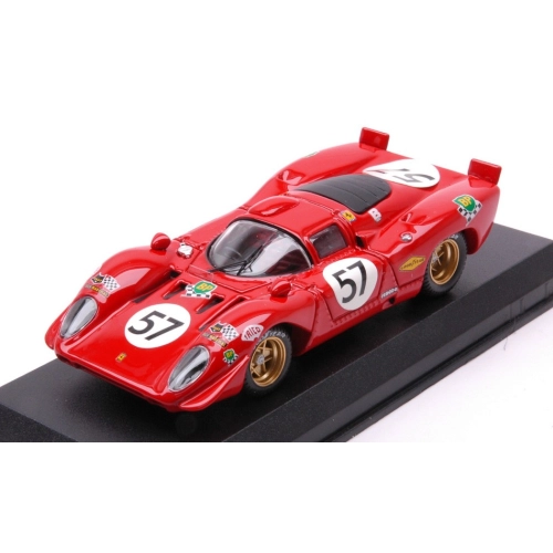 FERRARI 312 P COUPE' N.57 LE MANS 1970 ADAMOWICZ-PARSONS 1:43 Best Model Auto Competizione Modellino