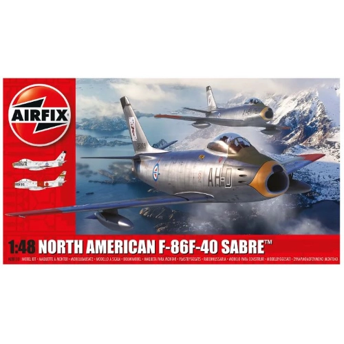 NORTH AMERICAN F-86F-40 SABRE KIT 1:48 Airfix Kit Aerei Modellino