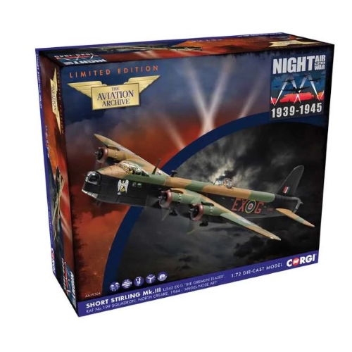 SHORT STIRLING MK III THE GREMLIN TEASER 1:72 Corgi Aerei Modellino