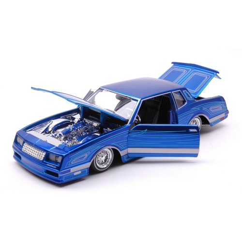CHEVROLET MONTE CARLO LOWRIDER 1986 BLUE 1:24 Maisto Tuning Modellino