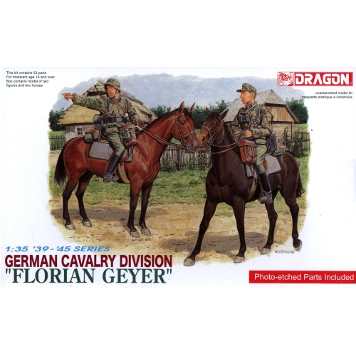 GERMAN CAVALRY DIVISION "FLORIAN GEYER" 1939-45 KIT 1:35 Dragon Kit Mezzi Militari Modellino