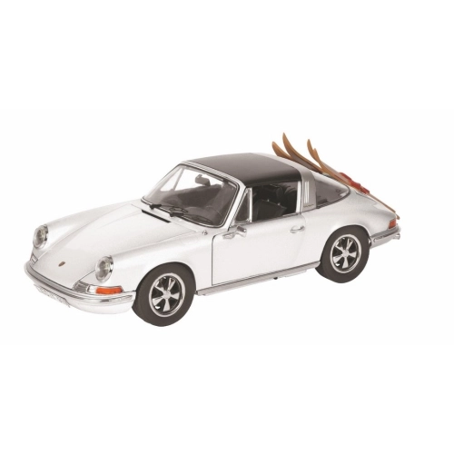 PORSCHE 911 TARGA 1967 WITH SKI 1:43 Schuco Auto Stradali Modellino